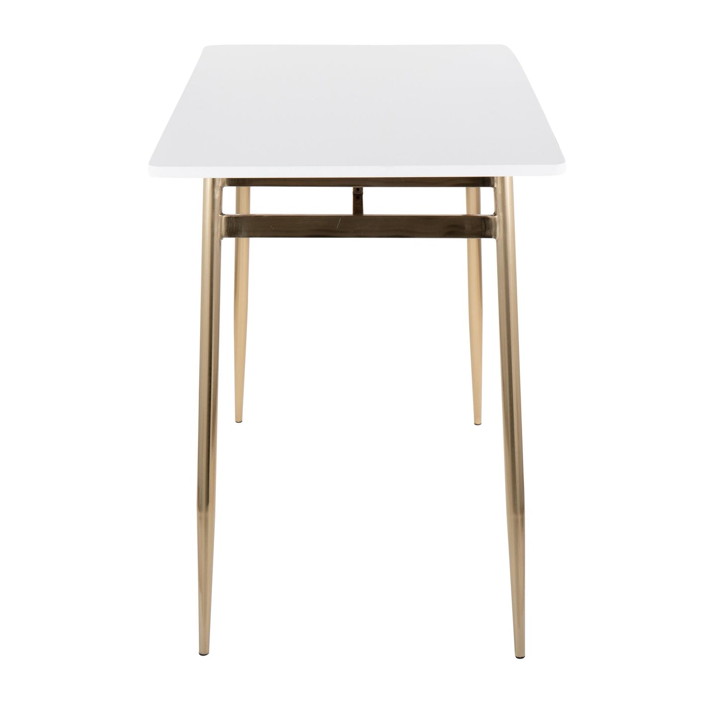 Marcel Counter Table, Gold/White