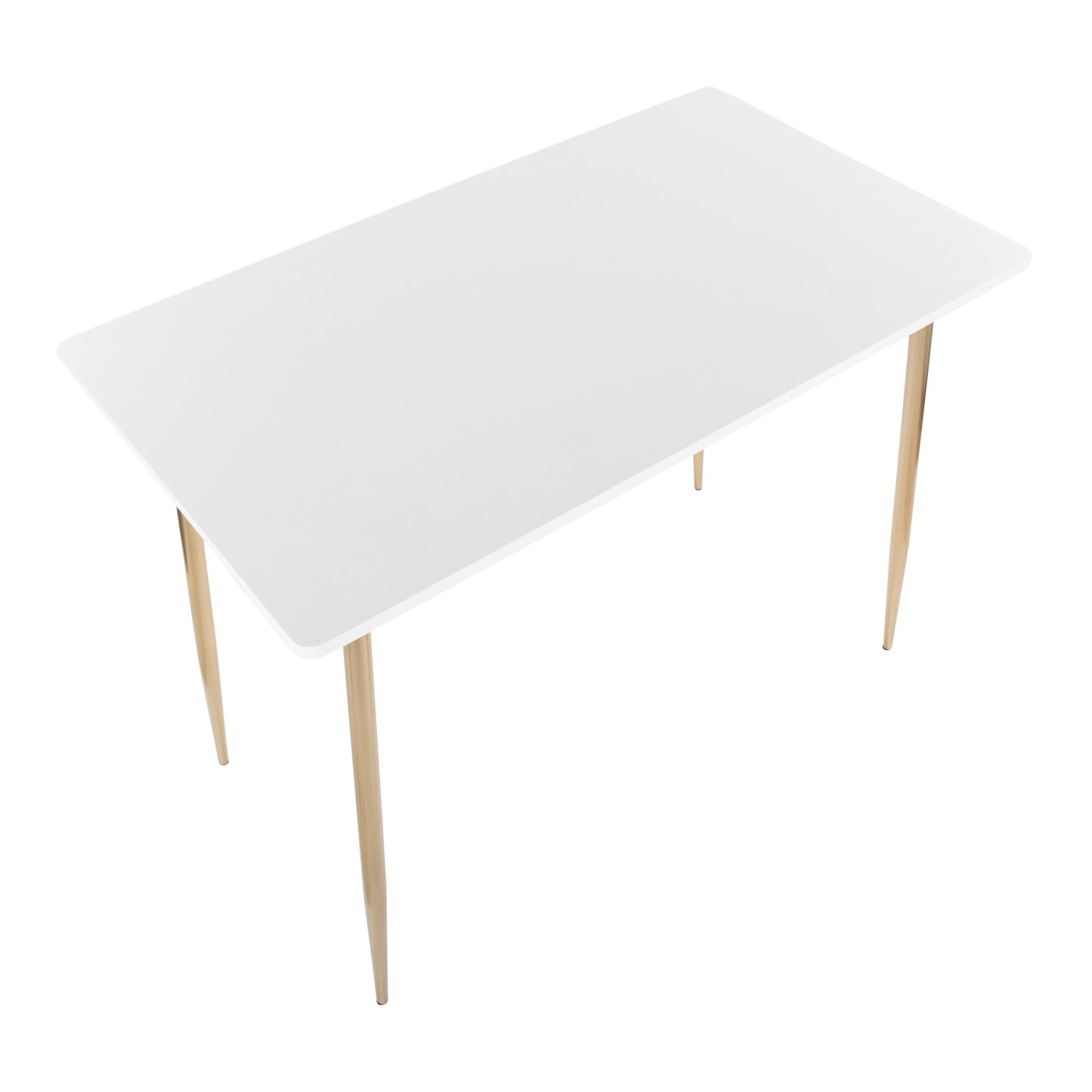 Marcel Counter Table, Gold/White