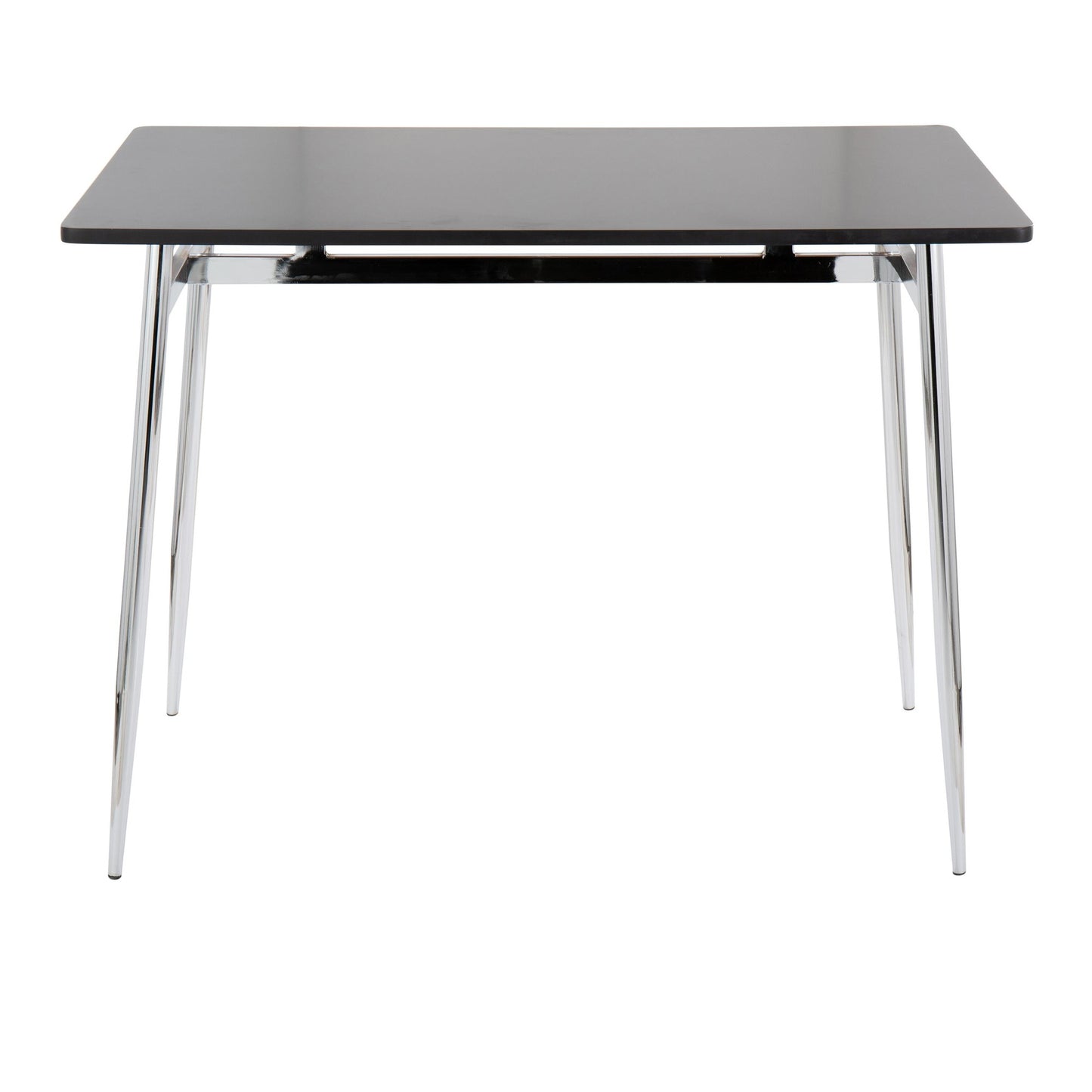 Marcel Counter Table, Chrome/Black