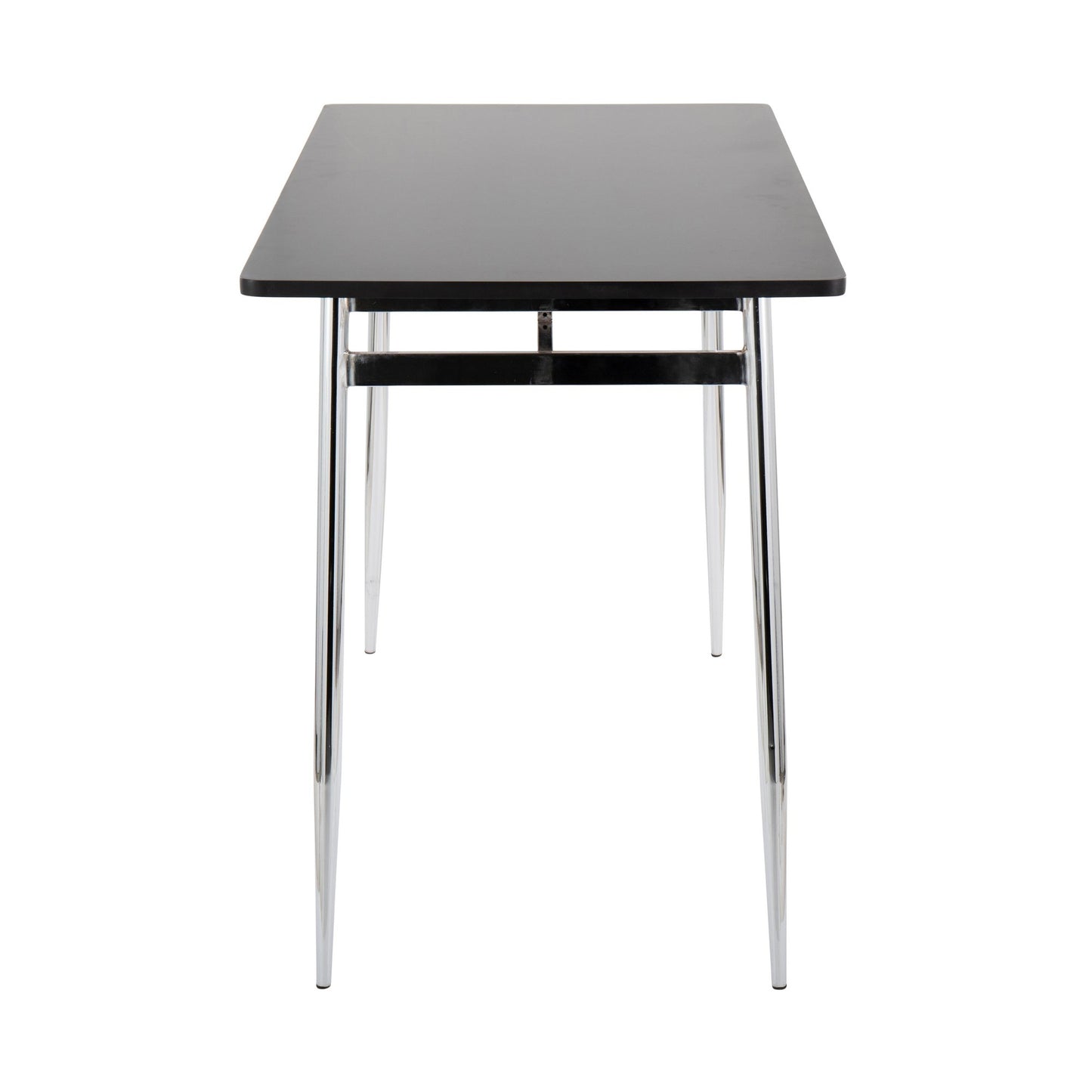 Marcel Counter Table, Chrome/Black