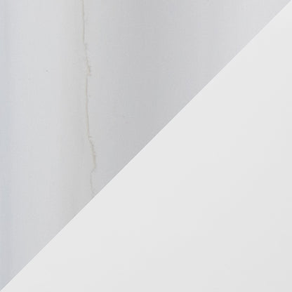 Marcel Counter Table, Chrome/White