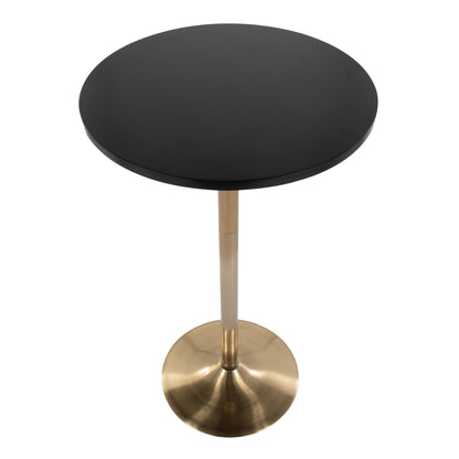 Pebble Dining or Bar Table, Gold/Black