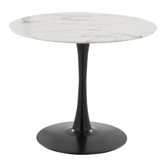 Pebble Mod Table, Black/White