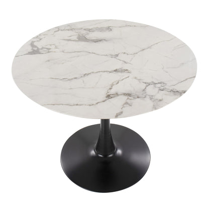 Pebble Mod Table, Black/White