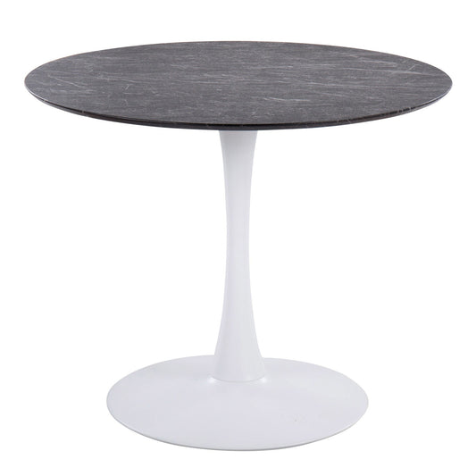 Pebble Mod Table, White/Black