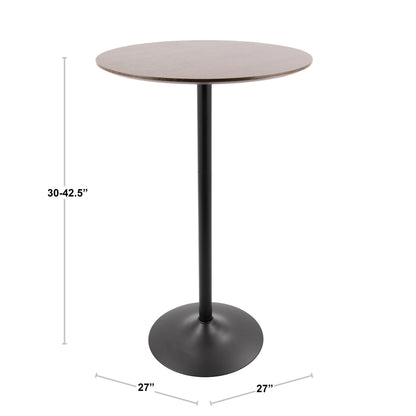 Pebble 3-Height Table, Walnut