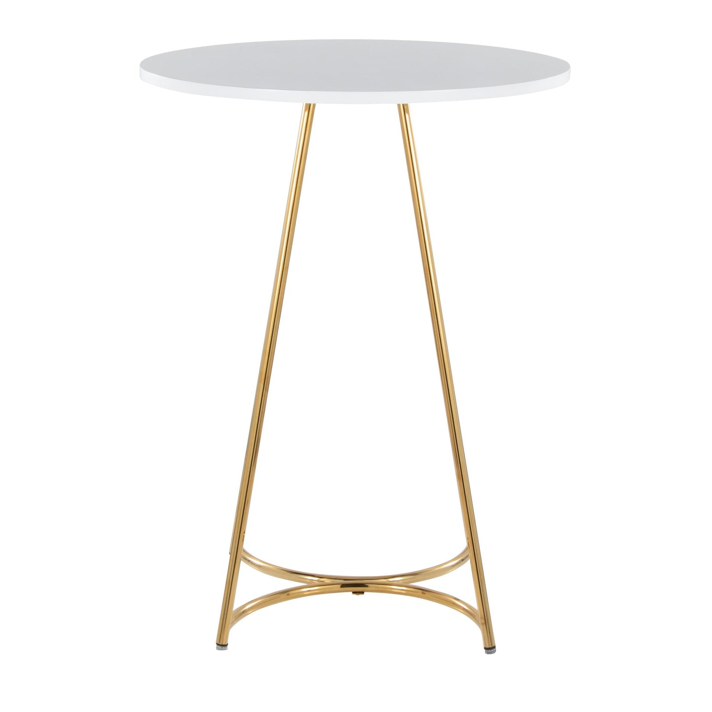 Cece Counter Table, Gold/White