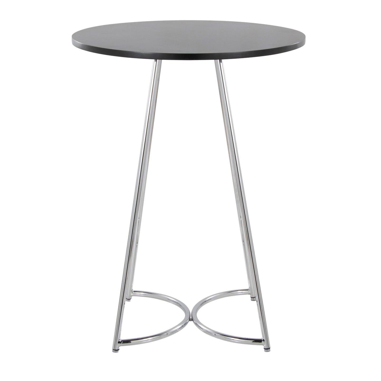 Cece Counter Table, Chrome/Black