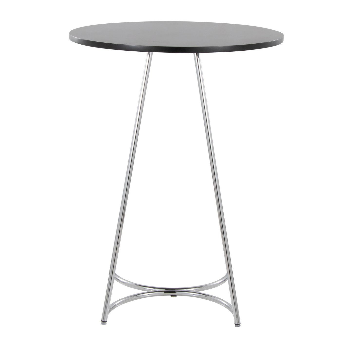 Cece Counter Table, Chrome/Black