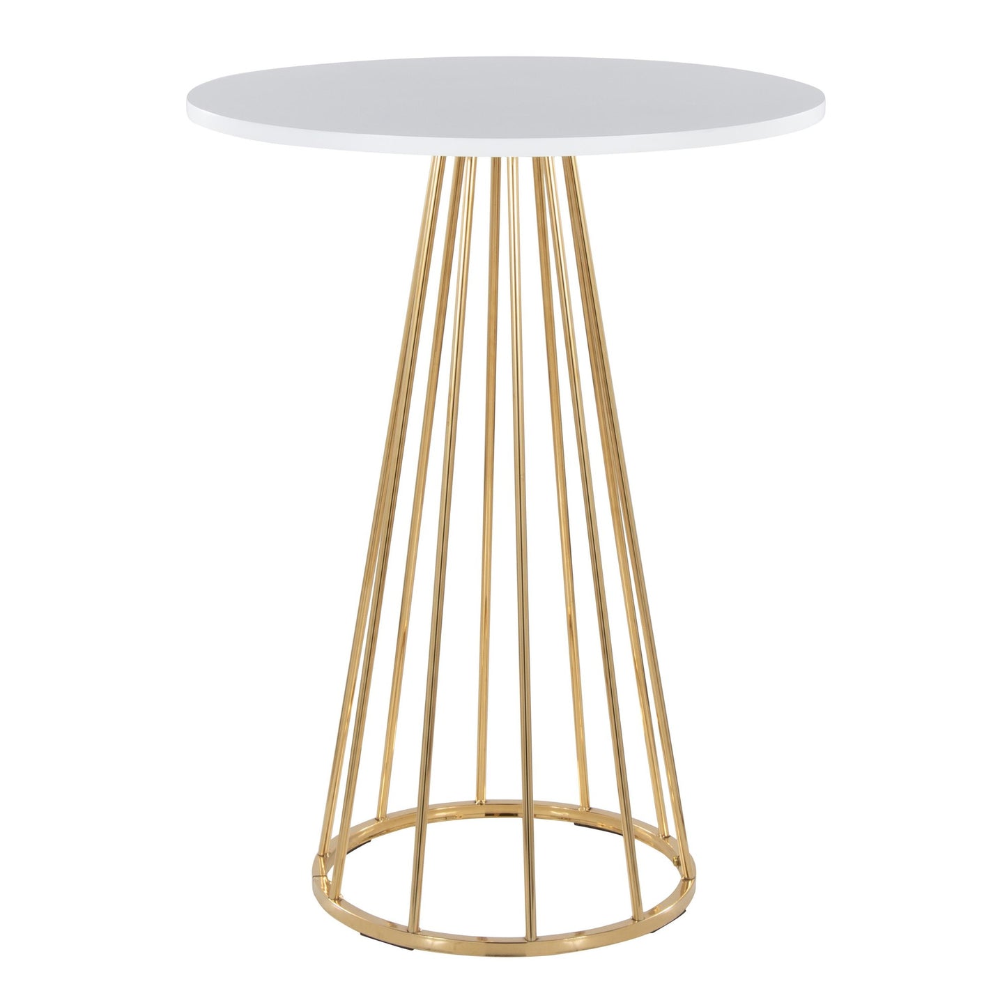 Canary Counter Table, Gold/White