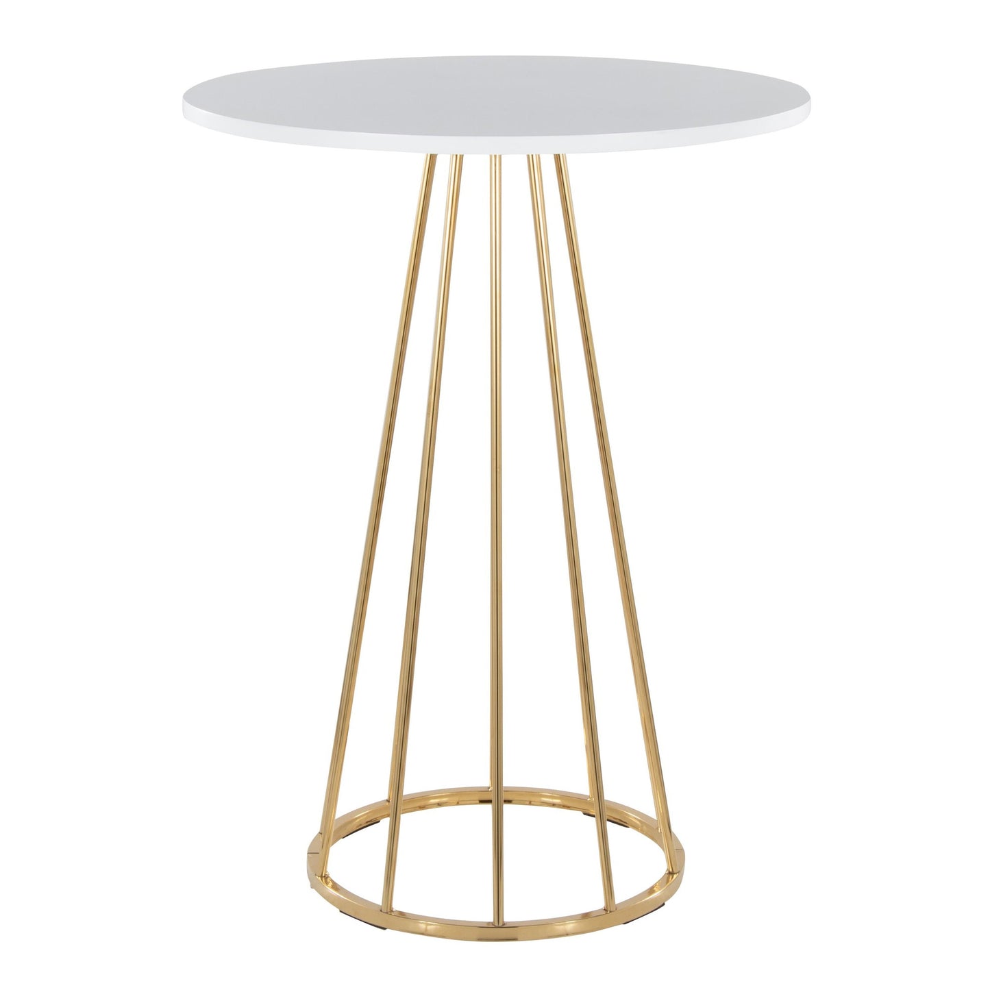 Canary Counter Table, Gold/White