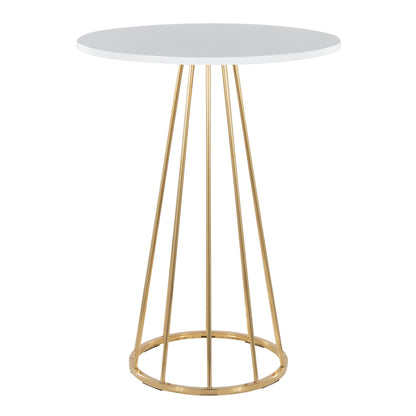 Canary Counter Table, Gold/White
