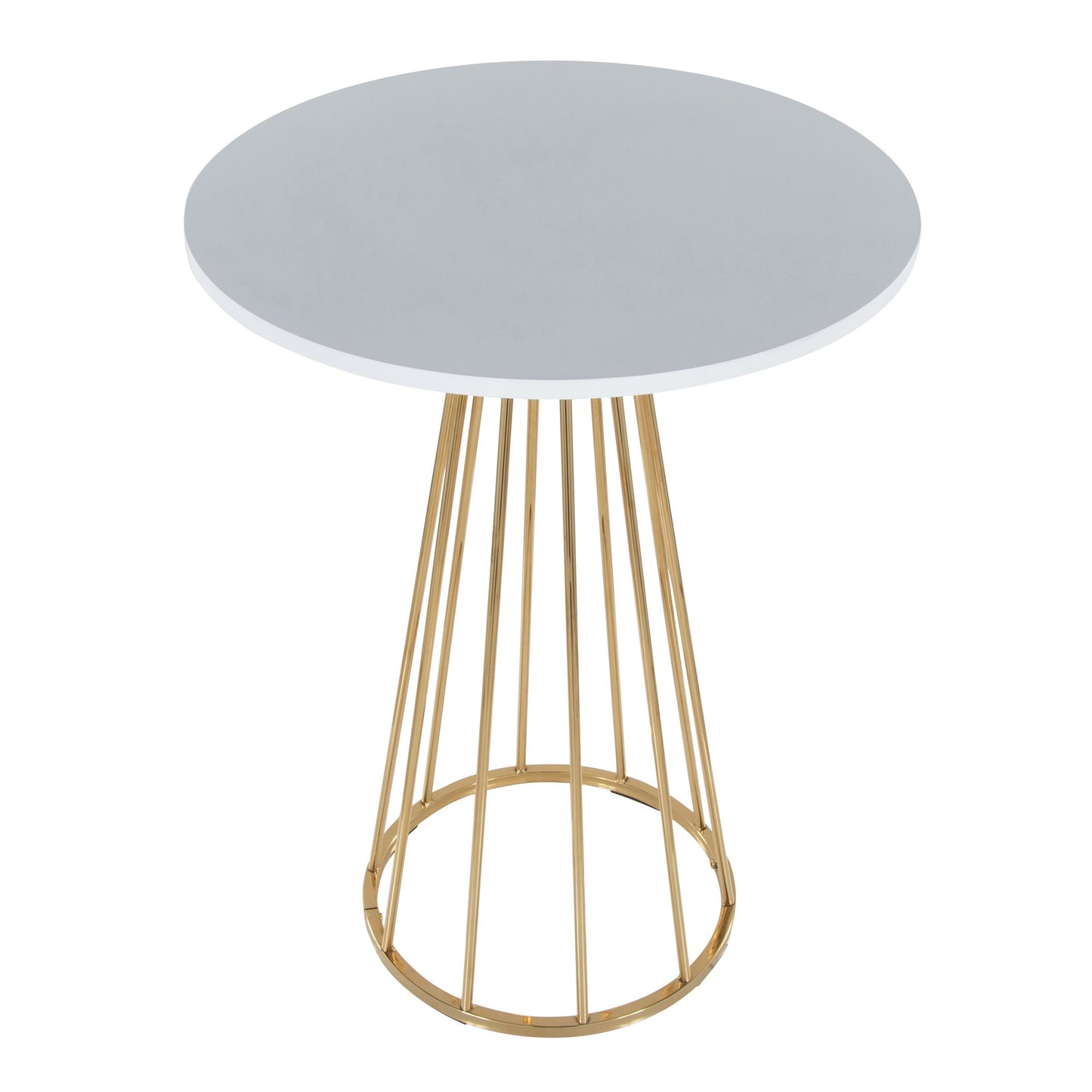 Canary Counter Table, Gold/White