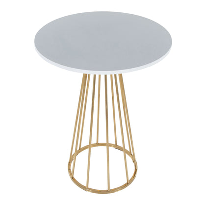 Canary Counter Table, Gold/White