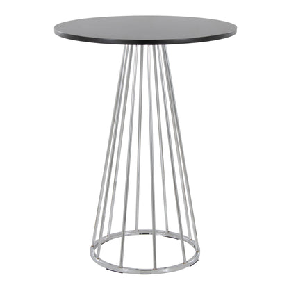 Canary Counter Table, Chrome/Black