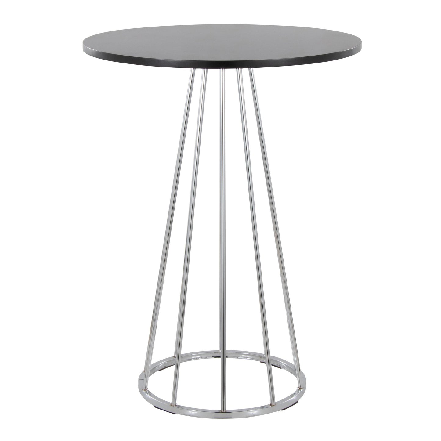 Canary Counter Table, Chrome/Black