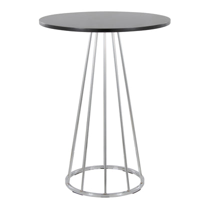 Canary Counter Table, Chrome/Black