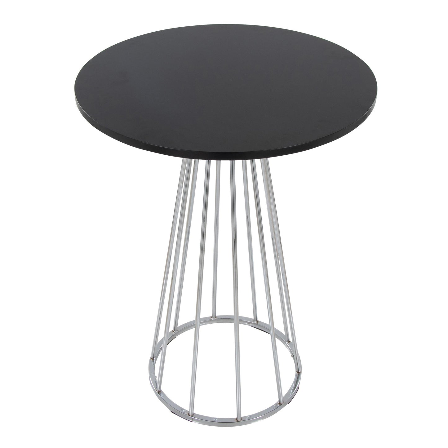 Canary Counter Table, Chrome/Black
