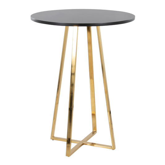 Cosmo Counter Table, Gold/Black