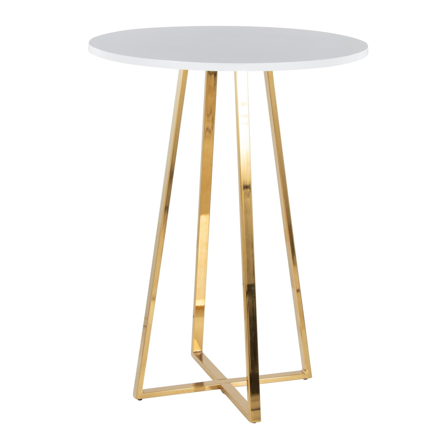 Cosmo Counter Table, Gold/White