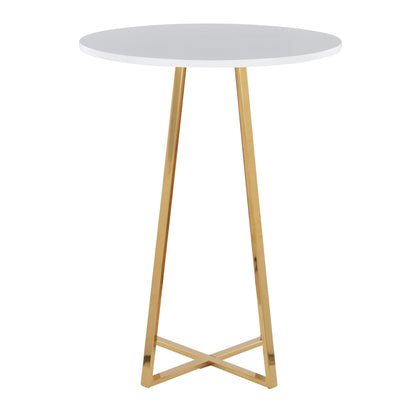 Cosmo Counter Table, Gold/White