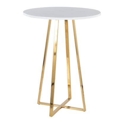 Cosmo Counter Table, Gold/White