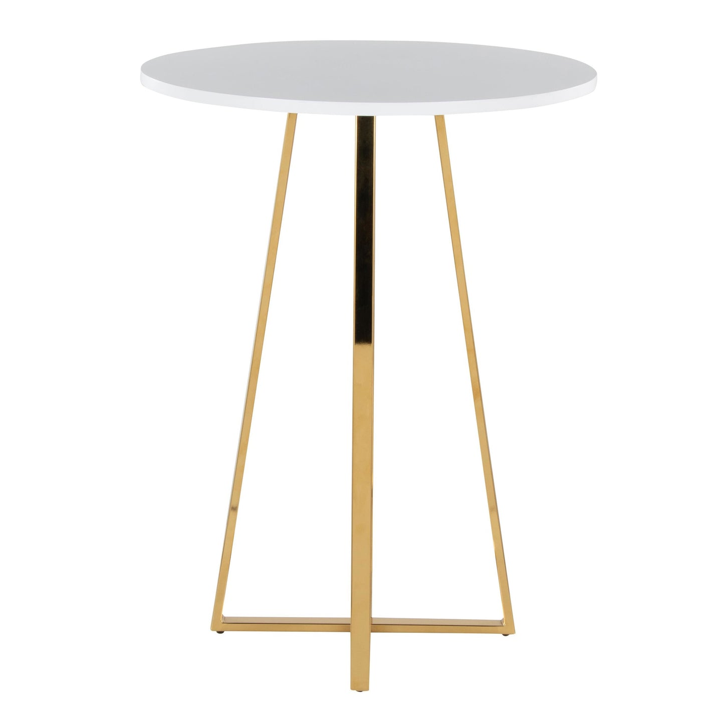 Cosmo Counter Table, Gold/White