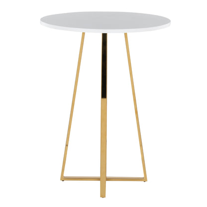 Cosmo Counter Table, Gold/White