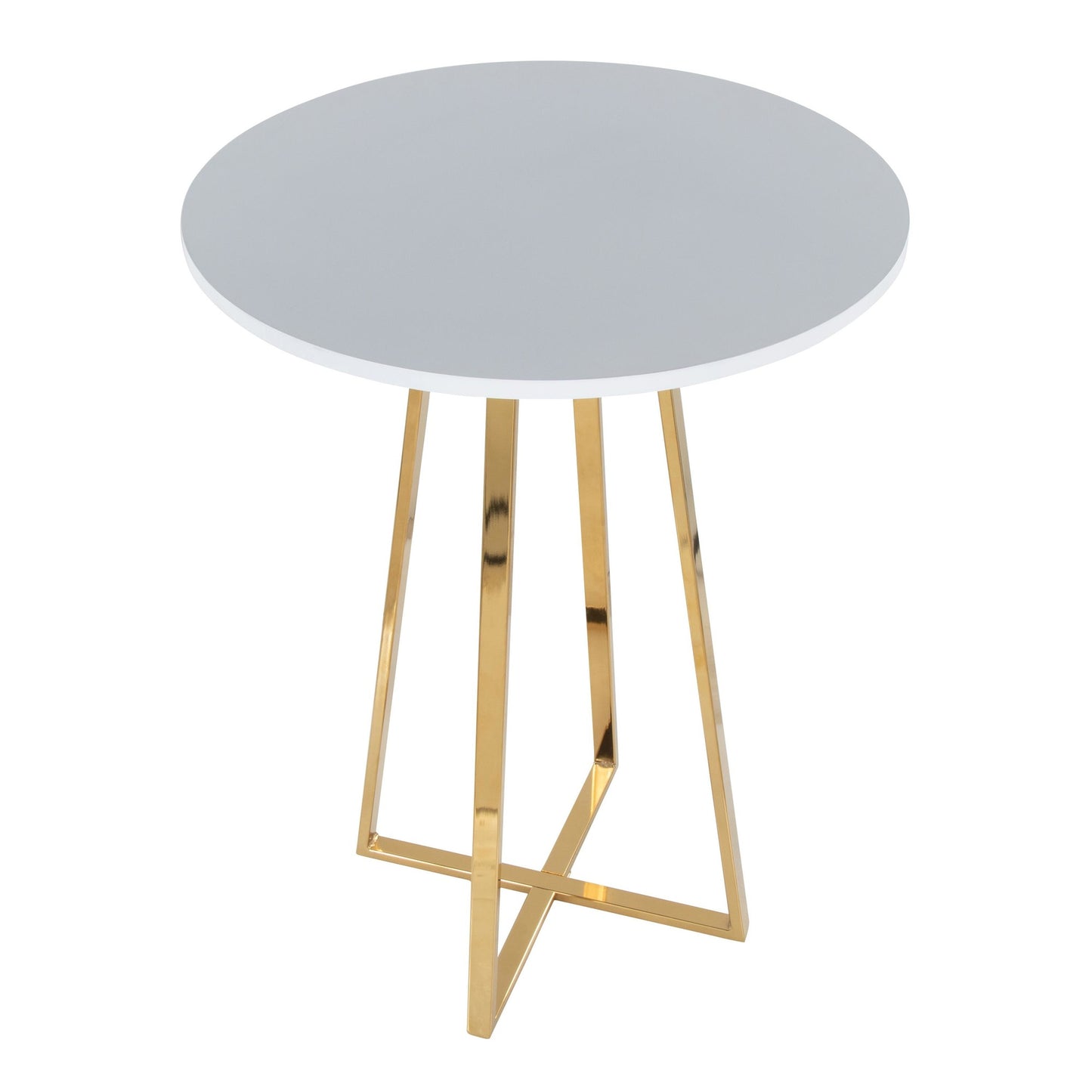 Cosmo Counter Table, Gold/White
