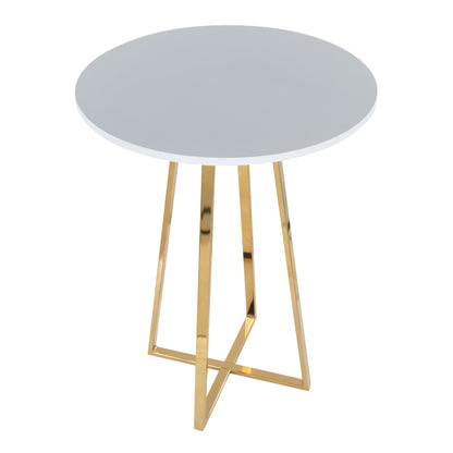 Cosmo Counter Table, Gold/White
