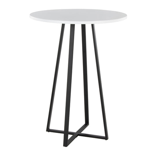 Cosmo Counter Table, Black/White