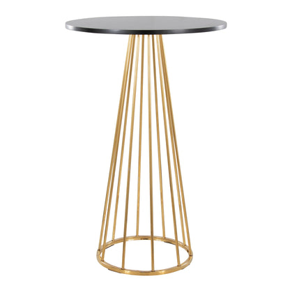 Canary Bar Table, Gold/Black