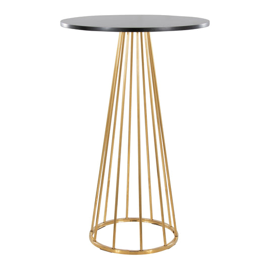 Canary Bar Table, Gold/Black