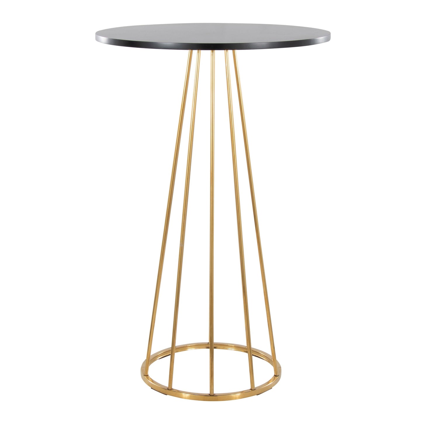 Canary Bar Table, Gold/Black
