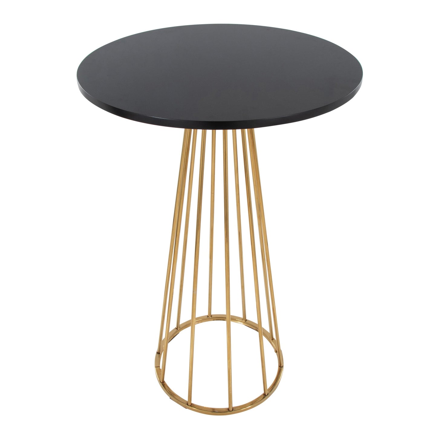 Canary Bar Table, Gold/Black