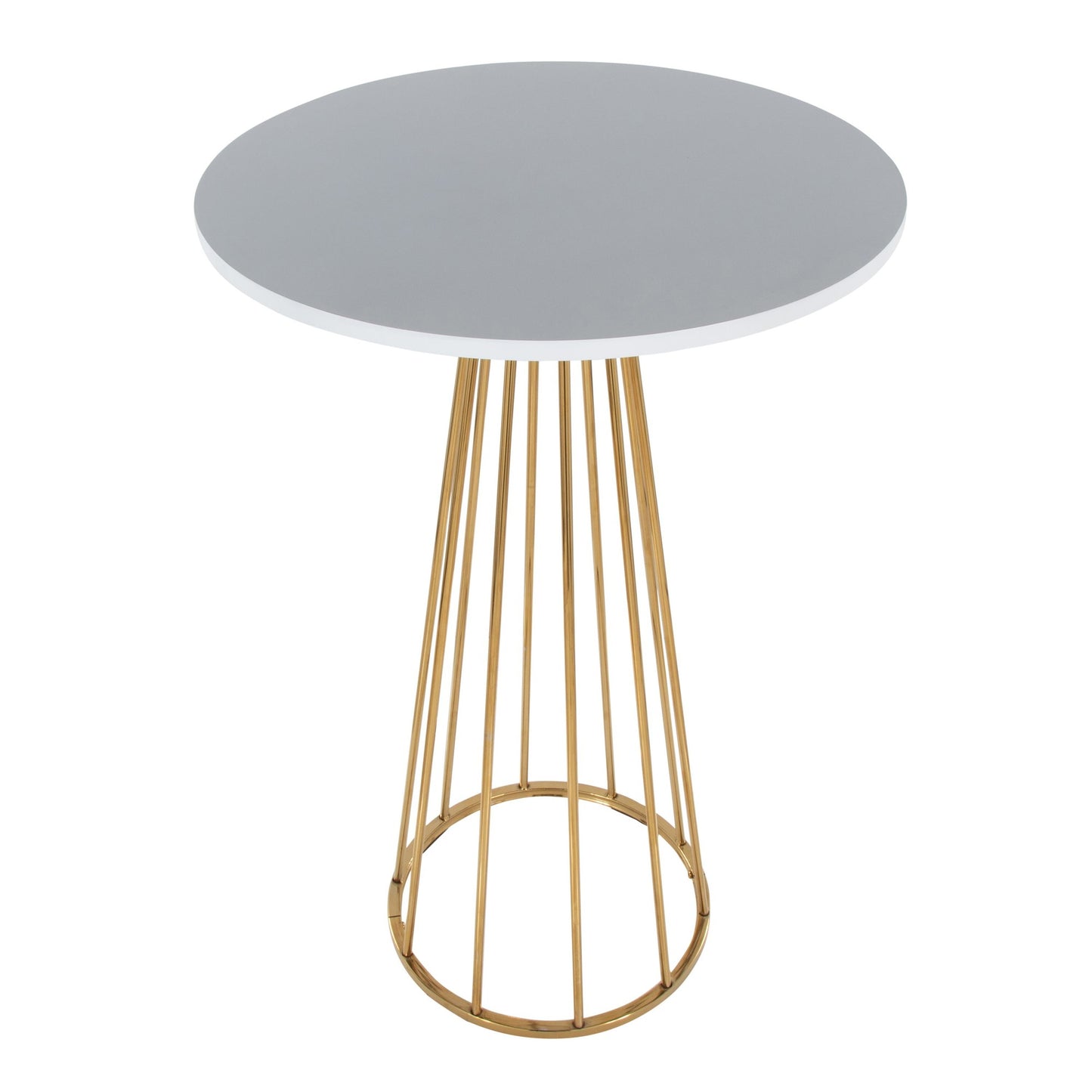 Canary Bar Table, Gold/White
