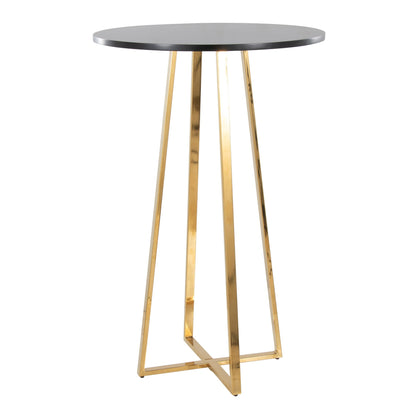 Cosmo Bar Table, Gold/Black