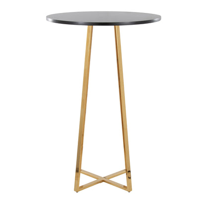 Cosmo Bar Table, Gold/Black