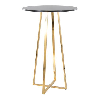 Cosmo Bar Table, Gold/Black