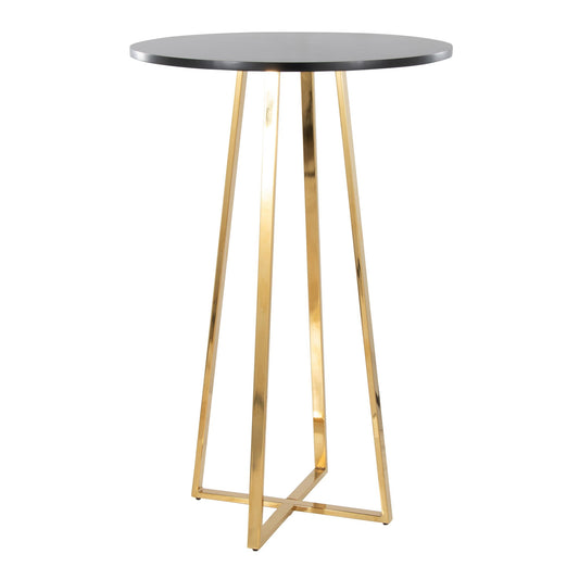 Cosmo Bar Table, Gold/Black