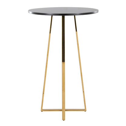 Cosmo Bar Table, Gold/Black