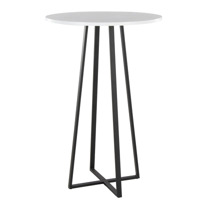 Cosmo Bar Table, Black/White