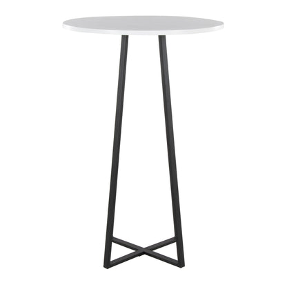 Cosmo Bar Table, Black/White