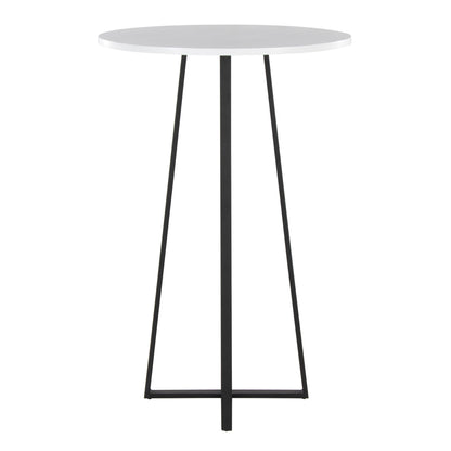 Cosmo Bar Table, Black/White