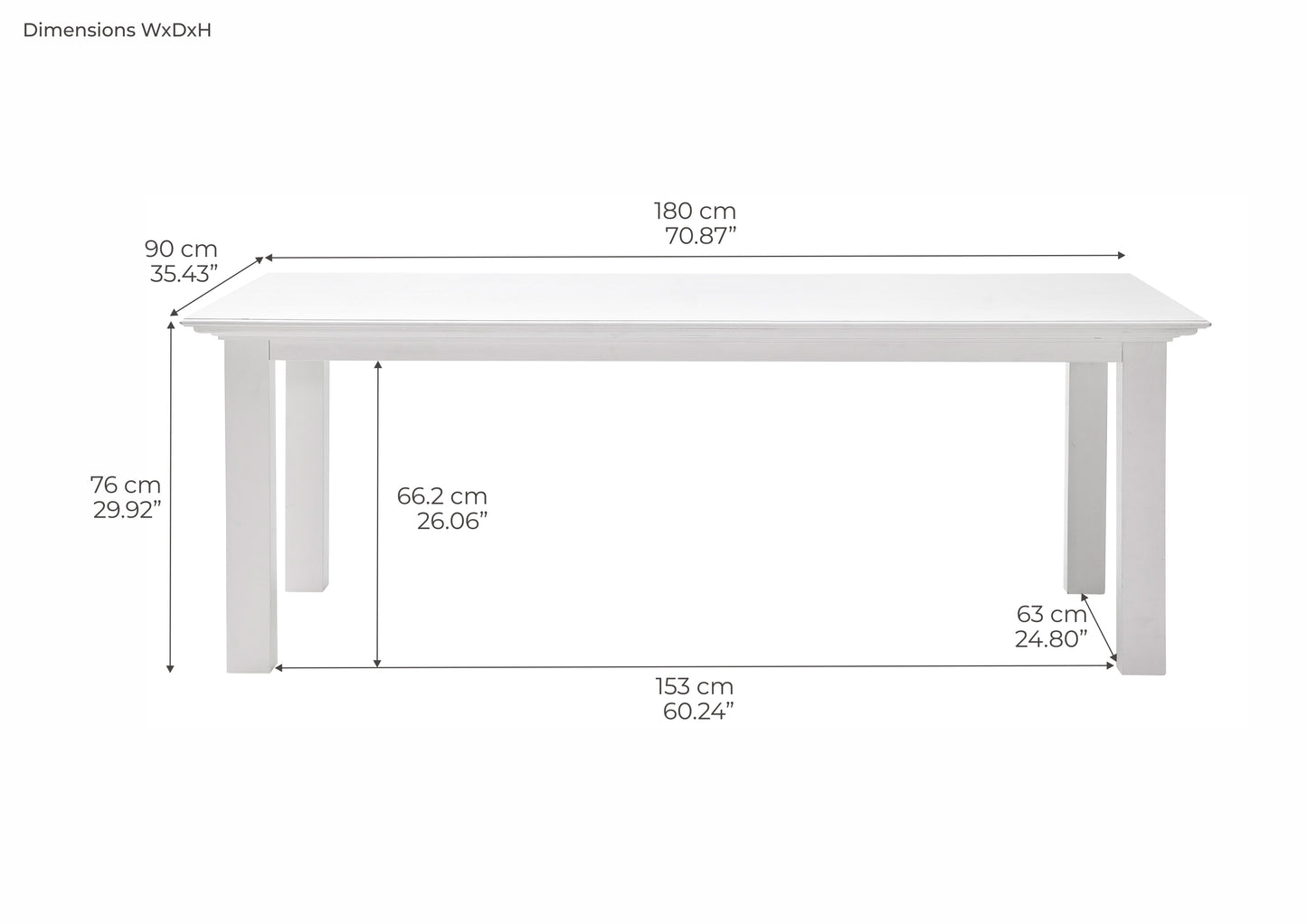 Halifax Dining Table 71"