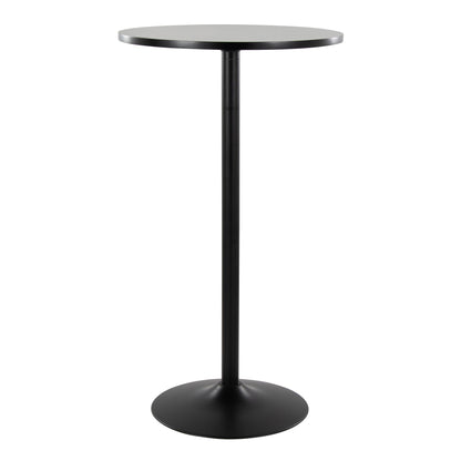 Pebble 3-Height Table, Black/Black