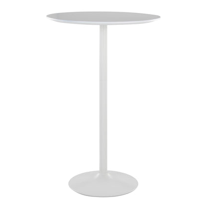 Pebble 3-Height Table, White/White