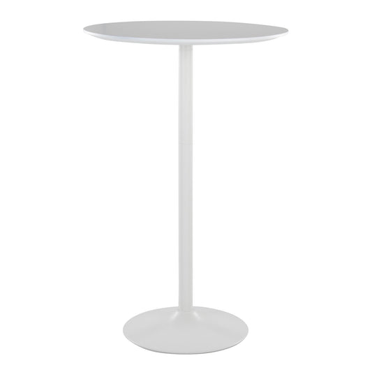 Pebble 3-Height Table, White/White